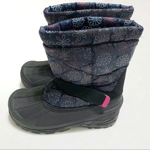 Kids Flower Patterned Rain Boots